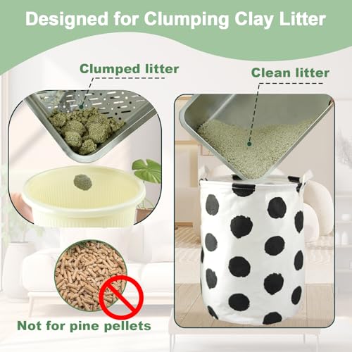 Caja sanitaria de acero inoxidable para gatos 17.7x13.8x6 pulg miniatura 4