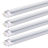 Romwish 2FT LED Light Tube, 8W LED Replacement for 24 inch T8 T10 T12 Fluorescent Bulb, 20W...