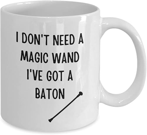 Miniatura 2 de Baton Twirling Gifts For Girls Funny Coffee Mug For Baton Twirler Gifts Majorette Performing Tea Cup Gift Idea
