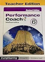 REVISED EDITION Performance Coach Mathematics 6 Teachers Edition 1629283401 Book Cover