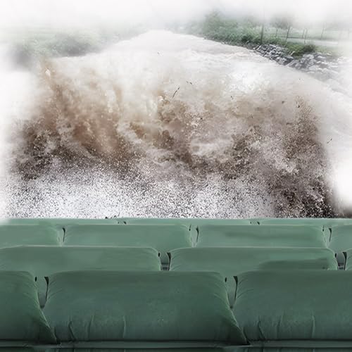 Barreras antiinundación sin arena activadas por agua pack de 10 para sótanos y casa