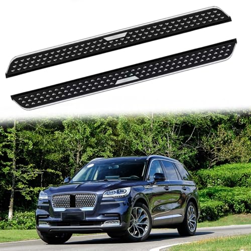 2Pcs Aluminum Nerf Bars Side Steps Lincoln Aviator