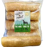 BULLYSTICKS & MORE 6 Inch Beef Collagen Rolls for Dogs (Extra Thick - 10 Count) - Bones for Dogs - Dog Parents Choice - No Hide Beef Cheek Rolls