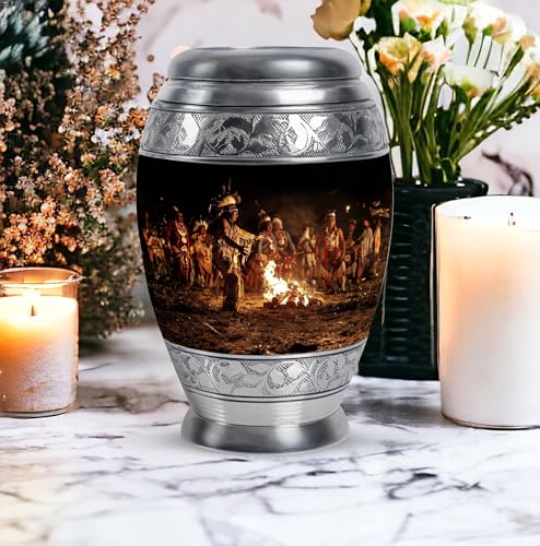 Image of Native American Urns for Ashes - Cremation Urns for Women - Urn for Ashes for Women - Cremation Urns for Ashes - Urns for Human Ashes Adult Female - (10 inch Pack of 1)
