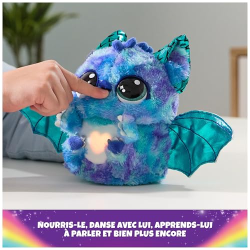 Peluche interactive Draggle Hatchimals Alive compagnon surprise avec sons et réactions - 4
