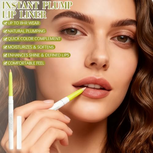 Image of Invisible Extreme Plumping Lip Liner - Universal Lip Enhancer for All Women (2pcs)