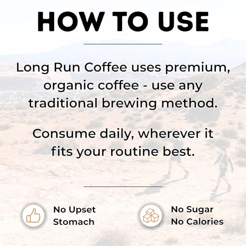 Image of Long Run Coffee - Hydrating Coffee with Electrolytes - All Natural Energy + Hydration + Recovery for Athletes - Stomach Friendly Electrolyte Coffee for Runners (5 lb, Pistachio Cream)