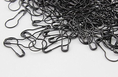 Hugestore Spille Da Balia In Metallo Nere - 1000 Pezzi Da 2 Cm, Ideali Per Sartoria, Crafting E Fai Da Te