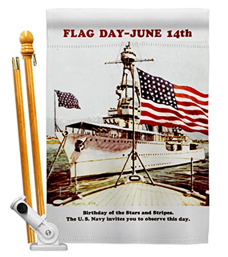 US Brotherhood Flag Day June 14th House Set Star and Stripes Patriotism Independence Memorial United State American Decoration Banner Small Garden Yard Gift Double-Sided, Made in USA