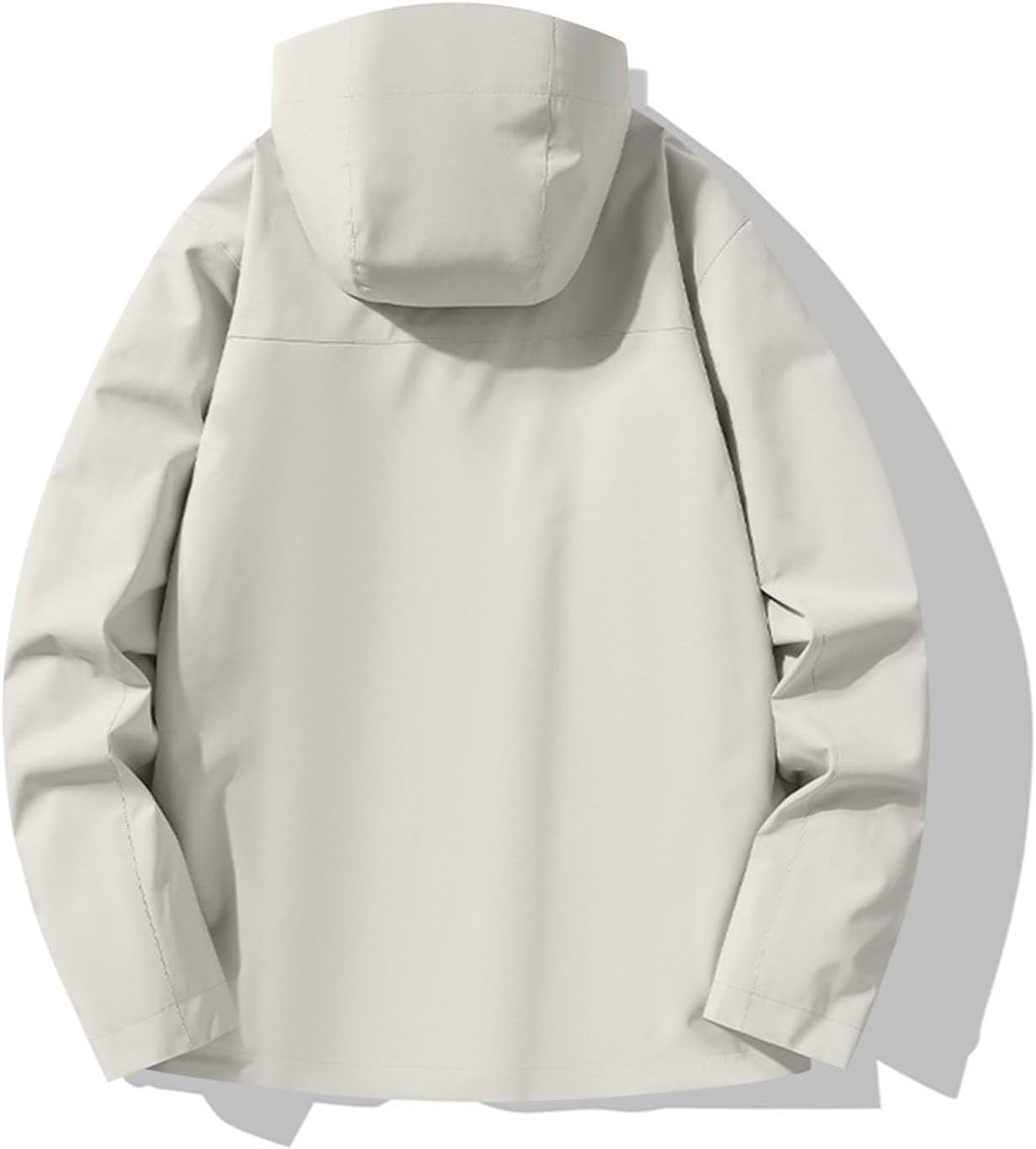 YRAETENM Womens Rain Jacket Waterproof Lightweight Lined Rain Coat Hooded Hiking Windbreaker Loose Fit Soft Shell Jackets