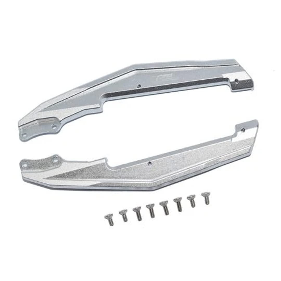 GPM Racing Aluminum Chassis Side Bars Silver : Losi 1/18 Mini-T 2.0
