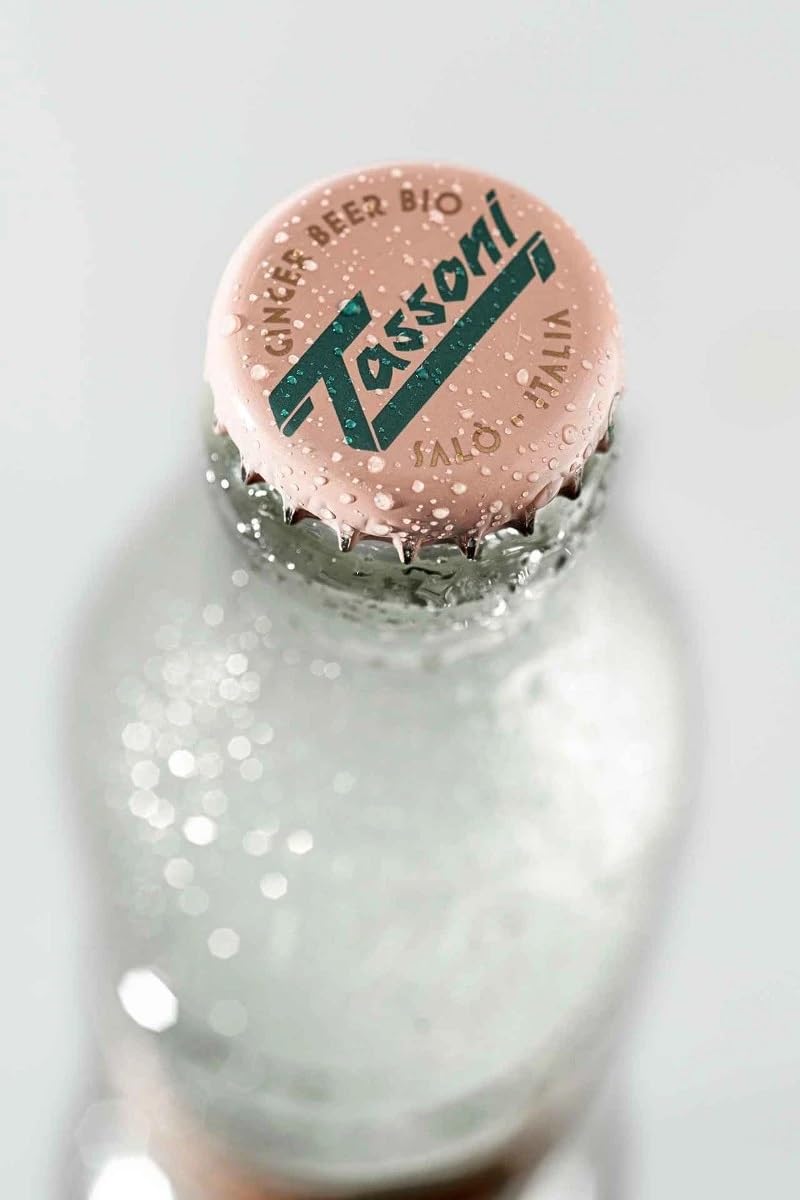 Tassoni Ginger Beer 4 x 180 ml Italian Gourmet Polpa 400g