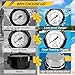 AetralYB Pool Filter Pressure Gauge - 304 Stainless Steel Case, IP67 Waterproof, 0-60 PSI, for Swimming Pool Pump, Spa & Aquarium Filter System, Clean Filter Indicator, 2