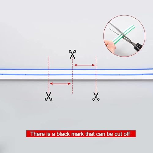 Miniatura 2 de Tira de luz diurna para capó de automóvil, impermeable, flexible, LED, decorativa, atmósfera, luz de fondo ambiental, 12 V, universal (blanco, 3.9