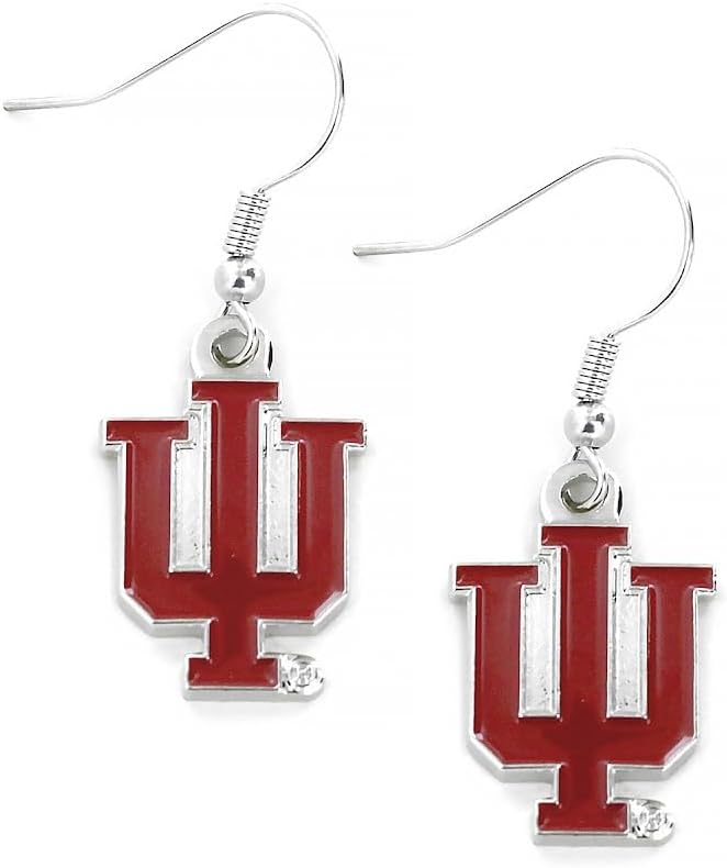 NCAA Indiana Hoosiers Logo Dangler Earrings