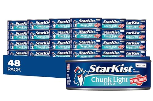 StarKist Chunk Light Tuna in Oil, 5 Oz, Pack of 48