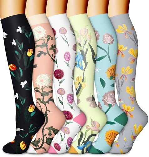 Image of Compression Socks (7 Pairs), 15-20 mmhg is BEST Graduated Athletic & Medical for Men & Women, Running, Flight, Travel, Nurses, Pregnant - Boost Performance, Blood Circulation