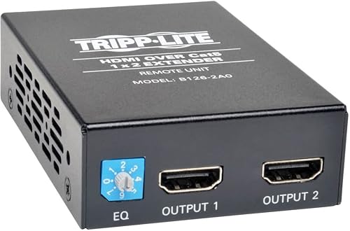 Miniatura 4 de Tripp Lite Transmisor para vídeo y audio con 2 puertos HDMI por Cat5Cat6Extensor Difusor, resolución 1920x 12001080P a 60Hz (B126-002) Receptor