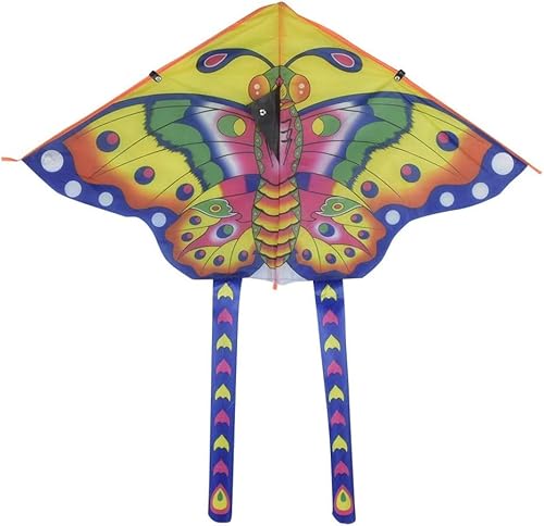 Pipa Borboleta 3D em Poliéster Colorida com Linha de Nylon