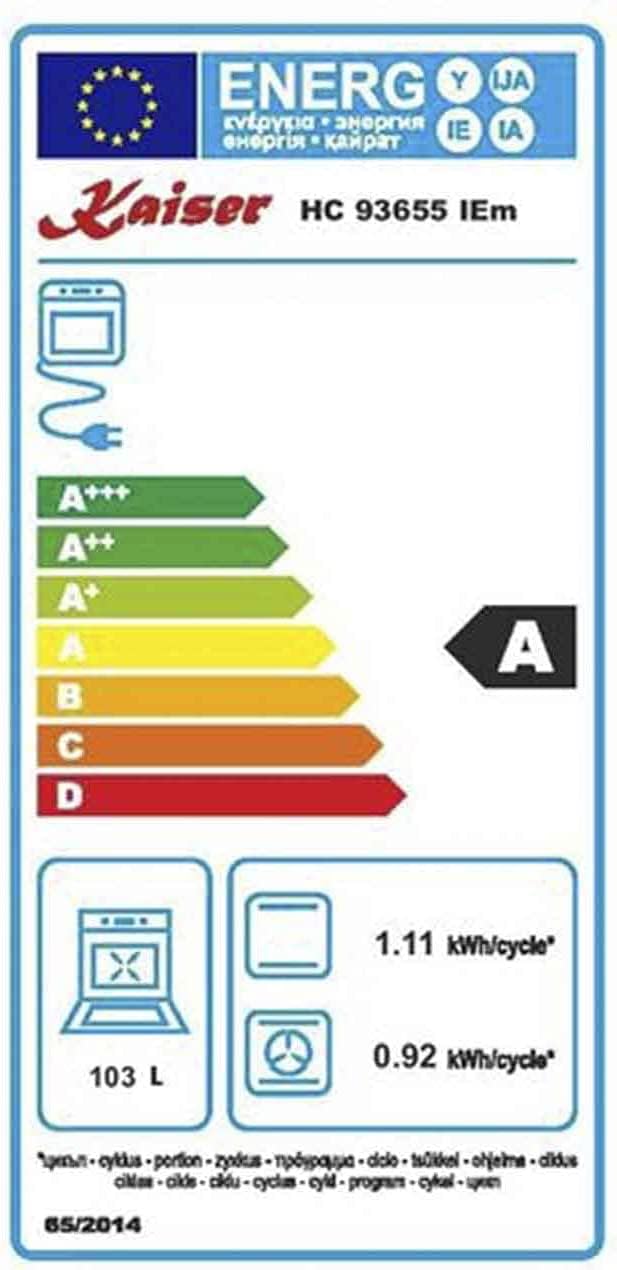 Kaiser Induktions-Standherd HC 93655 IEm, Elektro Standherd 90 cm/Kaiser Empire Black/Multi 8 Multifunktions-Elektro-Backofen mit Induktionskochfeld