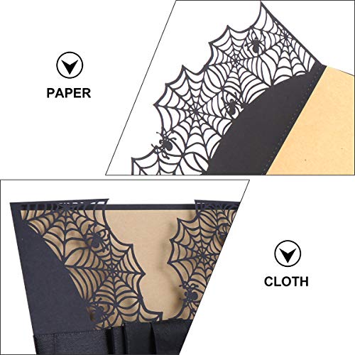 IFUNDOM 10 peças de cartões vazados para convites de Halloween (Preto) muito adequado para o seu equ