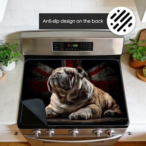 Image of Nuxovilar Bulldog Union Jack Stove Cover Diatomaceous 28.65x20.47 In