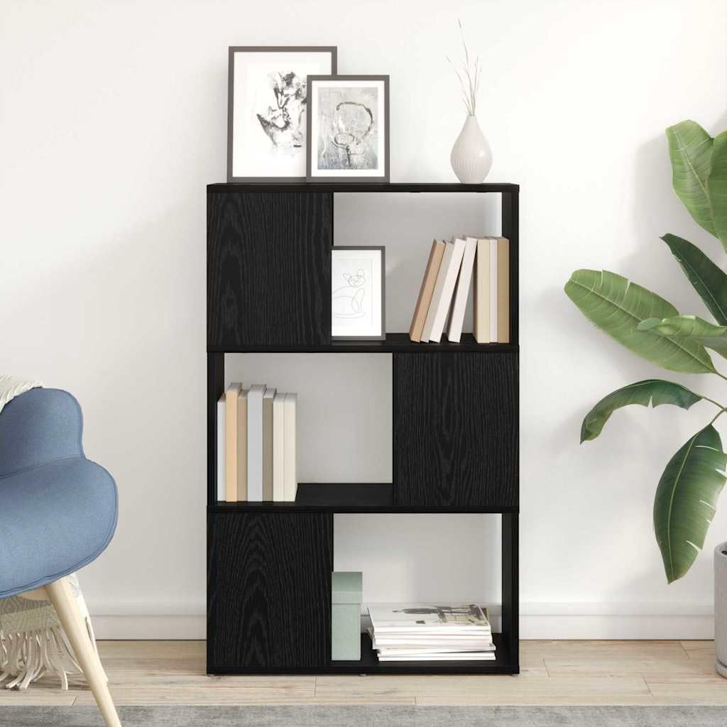 Zestaw szafek pod telewizor czarny, 60 x 24 x 94,5 cm, materiał drewnopochodny, montaż ścienny, 4 półki, nowoczesny design do salonu, uniwersalny stojak pod telewizor