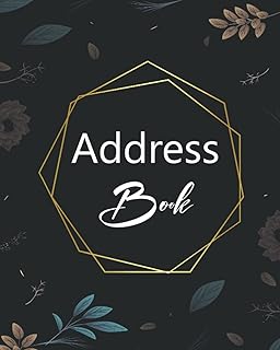 Address Book: Large Print Address Book with Alphabetical Tabs | Telephone Address Book | Organizer Notebook to Keep Track of Names, Addresses, Phone Numbers, Emails & Birthdays