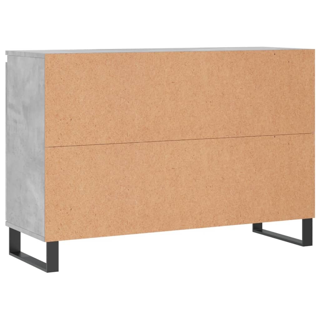 ShGaxin Kredens szary betonowy 104 x 35 x 70 cm, materiał drewnopochodny, komoda do sypialni, komody i kredensy, szafka do salonu, szafka komodowa, komoda do sypialni, komoda, komoda na korytarz