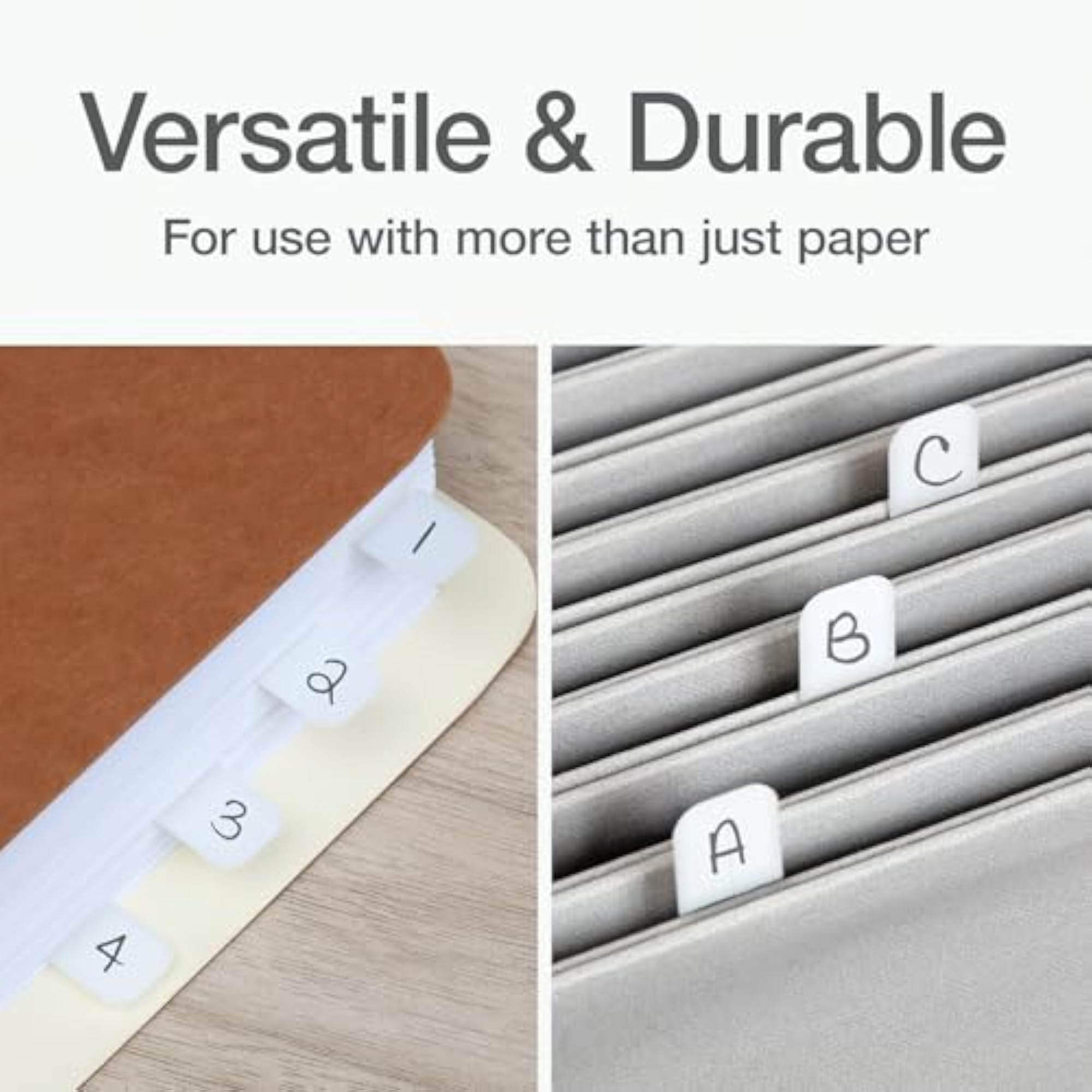 Write-On Index Tabs, Permanent Adhesive, 416 Tabs