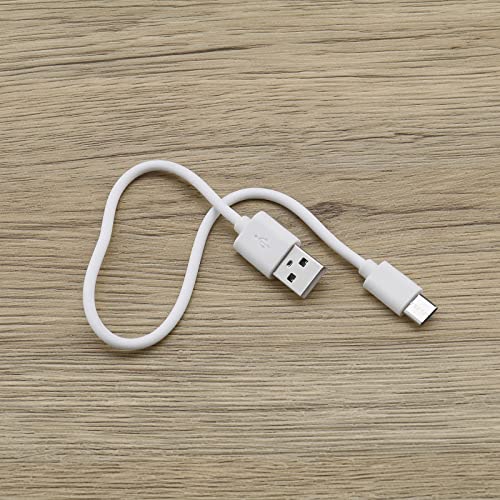 ECSiNG 2 cables de carga de auriculares tipo C compatibles con Sony WH-1000XM5, 1000XM4, WH-1000XM3 cable de carga 1A 30 cm blanco