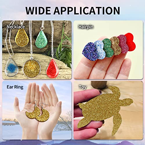 Image of Acrylic Sheets Both-Side Glitter Acrylic Sheets 1 /8 Thick for Laser Cutting Engraving Plexiglass Sheets for Art Design Crafting DIY Home Decore Festival Ornaments (2, Gold, 12x12inch)