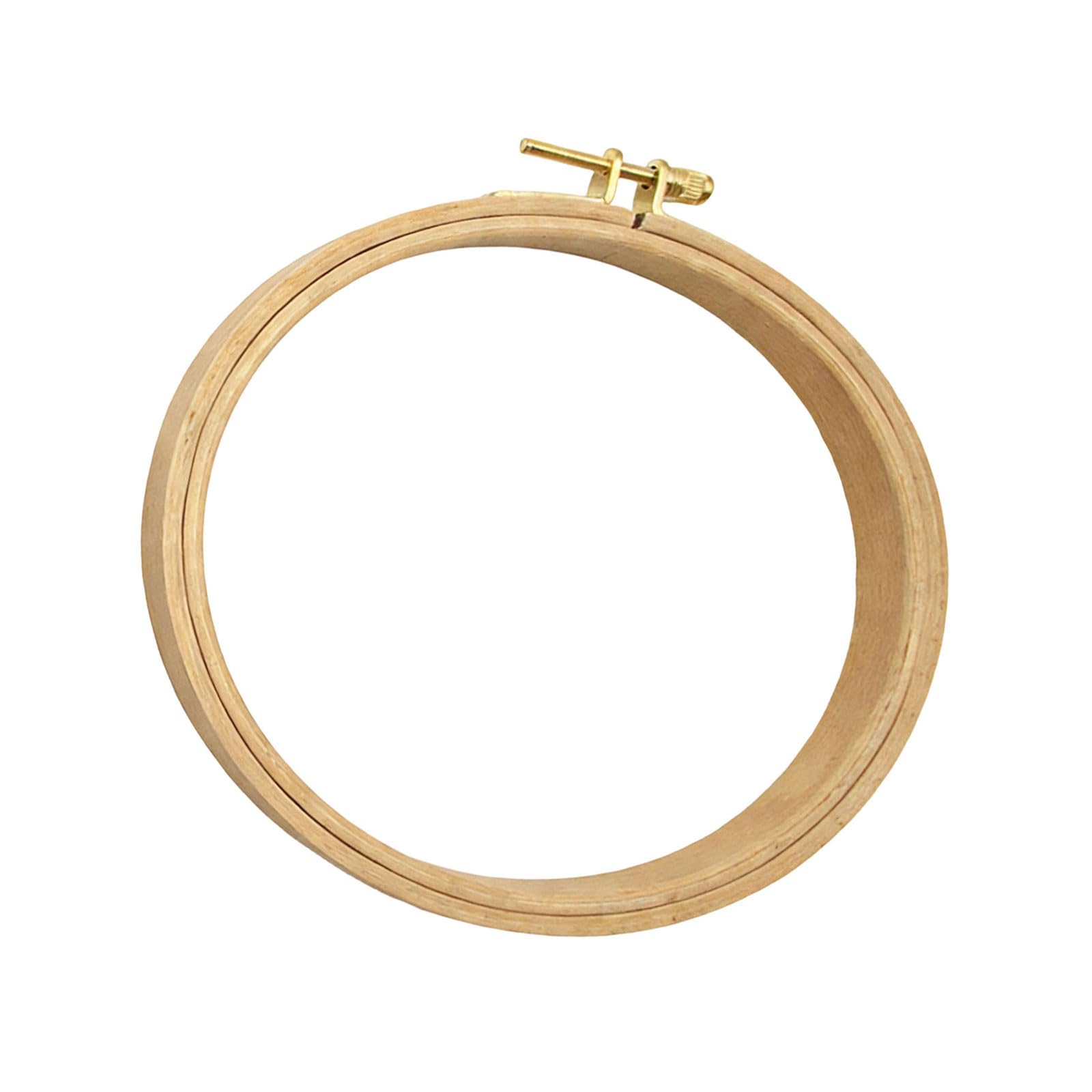 Zeiwohndc Diameter 15.5Cm Wood Embroidery Hoop For Crosses Stitching Punches Needle And Fabric Art Projects With Sturdy Grip Permanent Embroidery Hoop