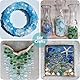 LATERN 600g Seaglas Stücke, 22 OZ Kobaltblau, Weiß und Grün Mattiertes Flaches Seeglas Vasenfüller Zerkleinertes Sea Crafts-Gla für Zuhause Aquarium DIY Kunsthandwerk Strand Hochzeitsdeko