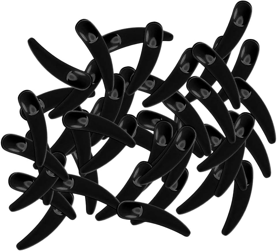 VELURA SYDL 100Pcs Mini Cosmetic Spatula Mixing Sampling Facial Cream Mask Spoon Black| Makeup Tools & Accessories |Health & Beauty