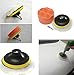BaiFM 3" Buffing Sponge Compound-Polishing-Auto Pad Kit with Drilling Adapter M10 For Car Auto Polisher 6pcs