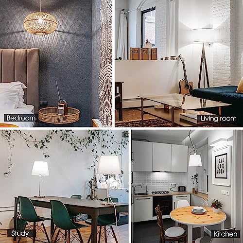 Image of Energetic A19 LED Bulb 60W Equivalent Soft White, 2700K LED Light Bulbs, E26 Standard Base, 8W 760LM, Non-Dimmable, ETL Listed, 12 Pack