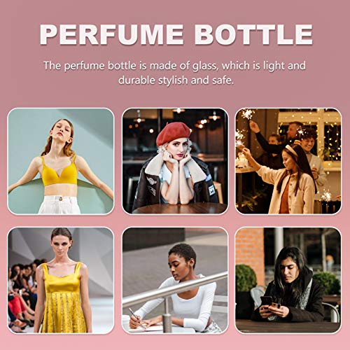 Lurrose 50ml Lege Vierkante Glazen Parfum Fles Fijne Mist Parfum Fles voor Thuis Reizen - Image 5