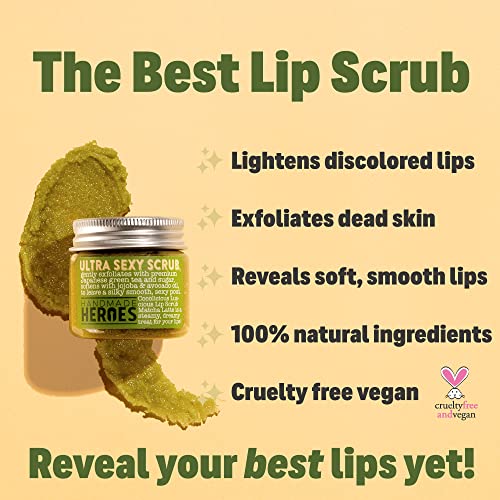 100% Natural Lip Scrub, Vegan Conditioning Coconut Lip Exfoliator - Gentle Exfoliant, Sugar Lip Polish And Lip Exfoliator Scrubber For Chapped And Dry Lips, 1Oz (Matcha Latte) #TOP1