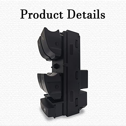 Driver Side Power Master Window Switch Replacement For 2007-2014 Chevy Silverado Traverse Hhr/Gmc Sierra 1500 2500Hd 3500Hd Yukon, Replaces Oe# 20945129, 25789692, 25951963 #TOP2