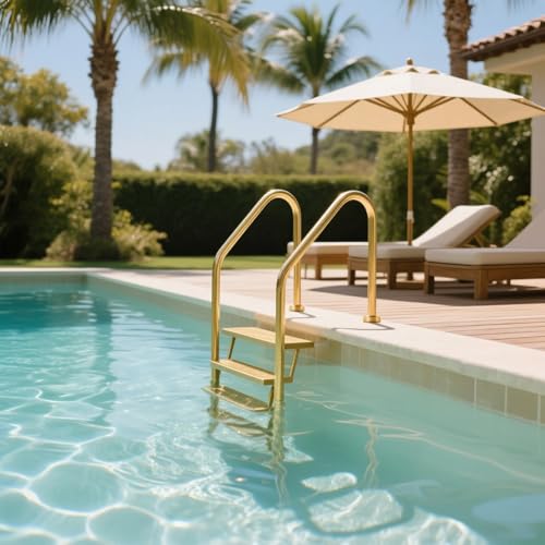Escalera para piscina de acero inoxidable modelo LUOWEIYA miniatura 4