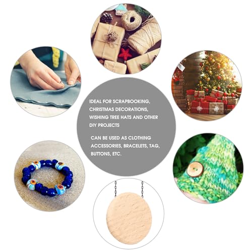 Den Discs 10Cm,Targa di Legno Rotonda 30Cm,Disco