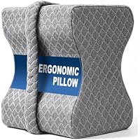 10.5" Memory Foam Knee Pillow w/ Strap for Side Sleepers only