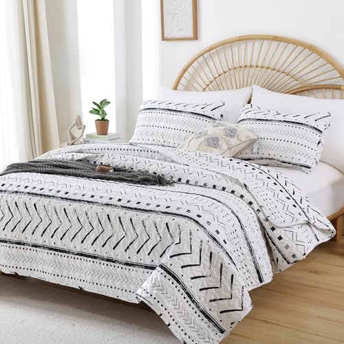 Janzaa DYUSHF09 Boho Bedding Bedspreads Queen Size,3 Pcs Bohemian Quilt Set thumb #1