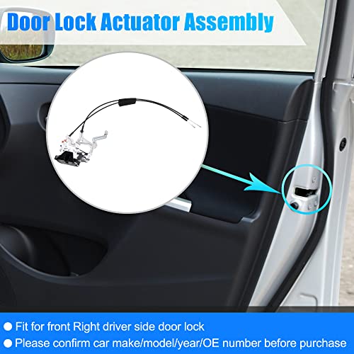 Image of X AUTOHAUX Rear Left Side Door Latch Actuator with Cable Assembly for Toyota Sequoia 4.7L 2001-2007 69306-0C010 Double Cab Replace
