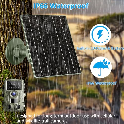 Image of 10W Solar Panel with 10400mAh Battery for Trail Cameras