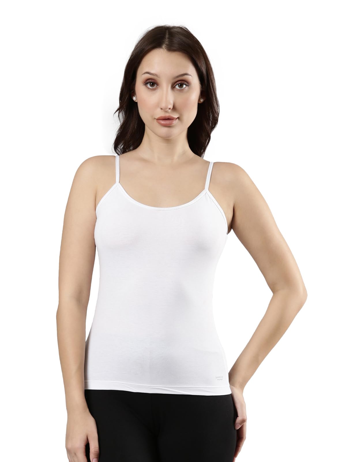 femmora Body Hugging Waist Length Camisole, Solid, Soft and Comfortable Cotton Fabric with Adjustable Strap, for Women,Pack of 1-picture-42