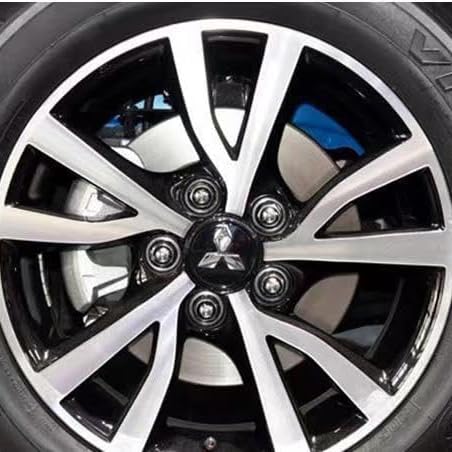 Autocollants Couvre-moyeu Pour Mitsubishi L200 Club Cab (5e Gén. Depuis 09/2015) | Lot De 4 | Imperméables Anti-poussière | Pour Cacher Les Emblèmes Usés Ou Personnaliser