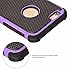 Goging Silicone Fully-Wrapped Anti-Drop Mobile Phone case Specially Designed for iPhone 12 Mini 5.4, Screen and Camera Protection, with Soft Original Machine Color Protection Frame (Purple)
