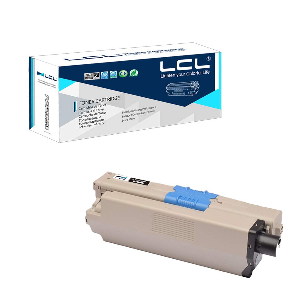 LCLCompatible Toner Cartridge C332dnw C332dn c332 MC363dnw MC363dn MC363 46508712 46508716 3500Pages (1 Black) Replacement for OKI C332dn C332dnW MC363dn